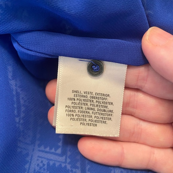 Anthropologie Maeve Blue Patterned Dress Size Small - Picture 7 of 8